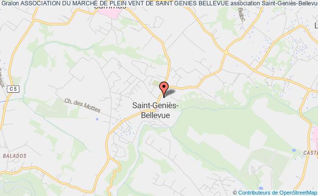 plan association Association Du MarchÉ De Plein Vent De Saint Genies Bellevue Saint-Geniès-Bellevue