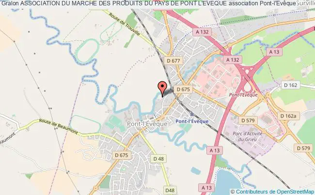 plan association Association Du Marche Des Produits Du Pays De Pont L'eveque Pont-l'Évêque