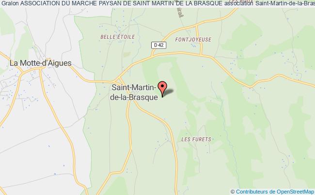 plan association Association Du Marche Paysan De Saint Martin De La Brasque Saint-Martin-de-la-Brasque