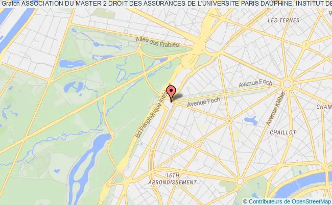 plan association Association Du Master 2 Droit Des Assurances De L'universite Paris Dauphine, Institut Des Assurances De Paris (amiap) Paris