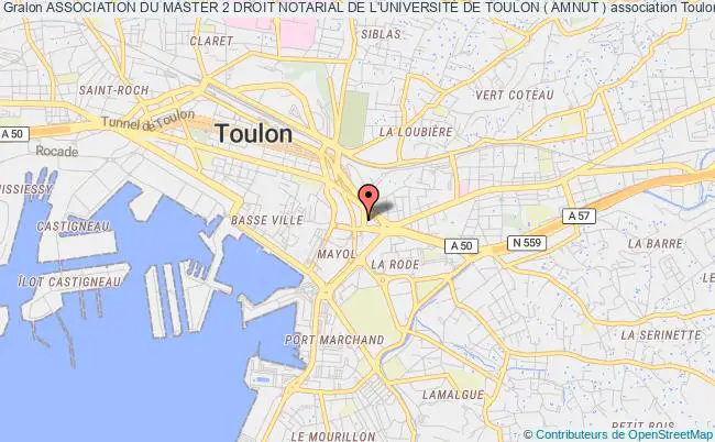 plan association Association Du Master 2 Droit Notarial De L'universitÉ De Toulon ( Amnut ) Toulon