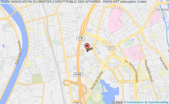 plan association Association Du Master 2 Droit Public Des Affaires - Paris-est Créteil Cédex