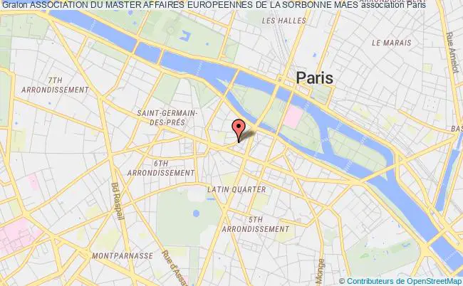 plan association Association Du Master Affaires Europeennes De La Sorbonne Maes Paris