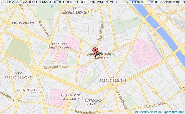plan association Association Du Master De Droit Public Fondamental De La Sorbonne - Amdpfs Paris