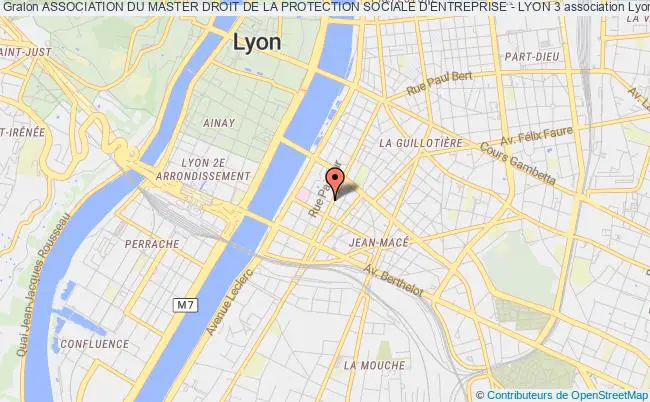 plan association Association Du Master Droit De La Protection Sociale D'entreprise - Lyon 3 Lyon