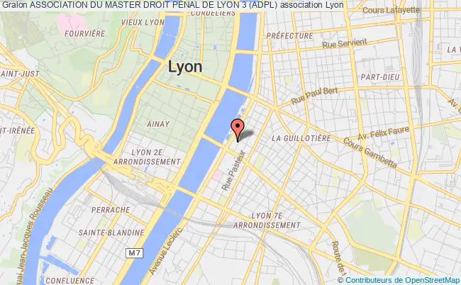 plan association Association Du Master Droit PÉnal De Lyon 3 (adpl) Lyon Cedex 02