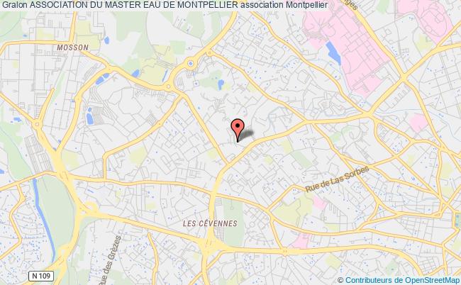 plan association Association Du Master Eau De Montpellier Montpellier