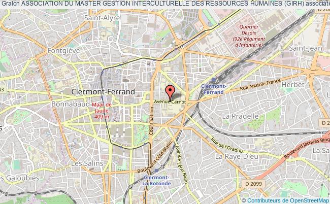 plan association Association Du Master Gestion Interculturelle Des Ressources Humaines (girh) Clermont-Ferrand