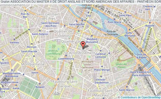 plan association Association Du Master Ii De Droit Anglais Et Nord AmÉricain Des Affaires - PanthÉon Sorbonne (adanaa-sorbonne) Paris 5e