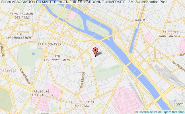 plan association Association Du Master Ingenierie De Sorbonne Universite - Ami Su PARIS