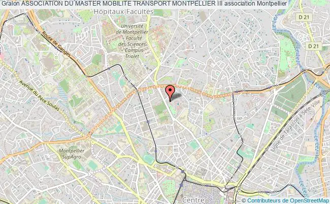 plan association Association Du Master Mobilite Transport Montpellier Iii Montpellier cedex 5