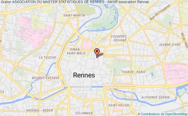 plan association Association Du Master Statistiques De Rennes - Amsr Rennes