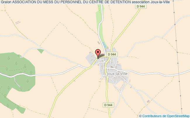 plan association Association Du Mess Du Personnel Du Centre De Detention Joux-la-Ville