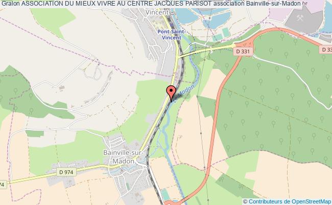 plan association Association Du Mieux Vivre Au Centre Jacques Parisot Bainville-sur-Madon