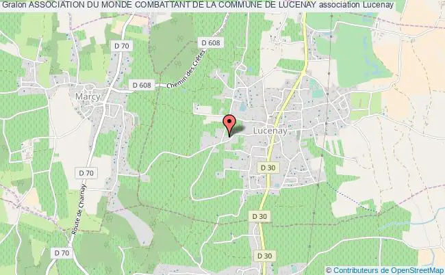 plan association Association Du Monde Combattant De La Commune De Lucenay Lucenay