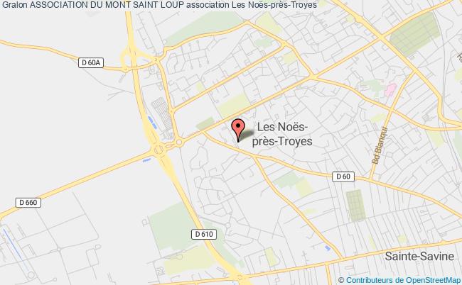 plan association Association Du Mont Saint Loup Les Noës-près-Troyes