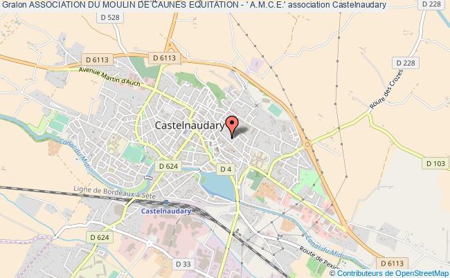 plan association Association Du Moulin De Caunes Equitation - ' A.m.c.e.' Castelnaudary