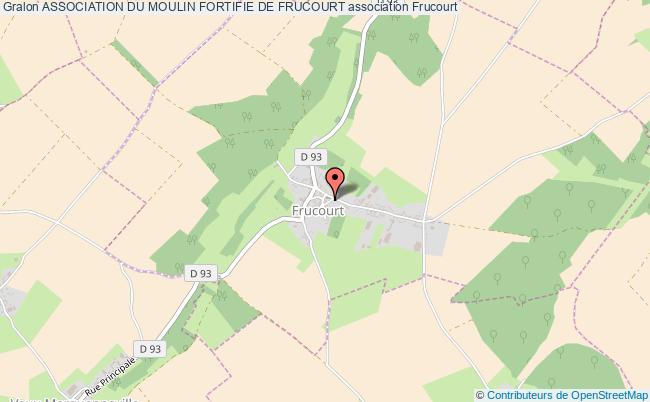 plan association Association Du Moulin Fortifie De Frucourt Frucourt