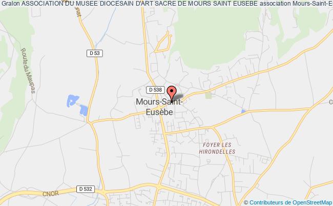 plan association Association Du Musee Diocesain D'art Sacre De Mours Saint Eusebe Mours-Saint-Eusèbe