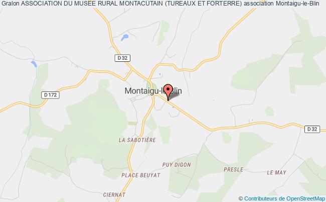 plan association Association Du Musee Rural Montacutain (tureaux Et Forterre) Montaigu-le-Blin