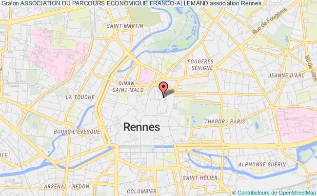 plan association Association Du Parcours Economique Franco-allemand Rennes