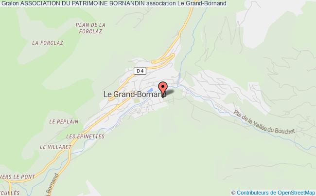 plan association Association Du Patrimoine Bornandin Le Grand-Bornand