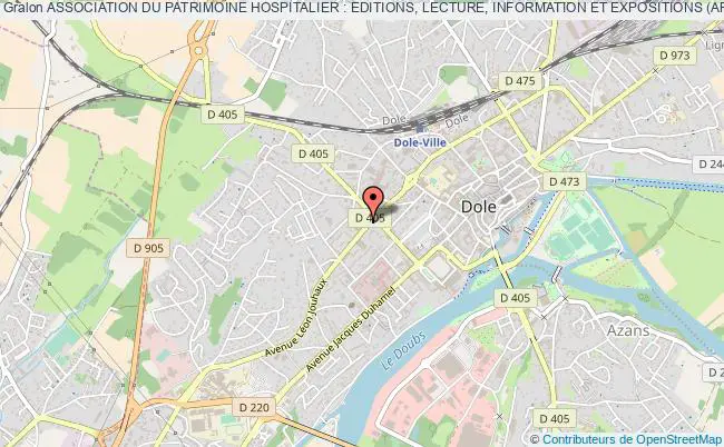 plan association Association Du Patrimoine Hospitalier : Editions, Lecture, Information Et Expositions (aphelie) Dole