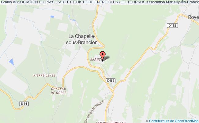 plan association Association Du Pays D'art Et D'histoire Entre Cluny Et Tournus Martailly-lès-Brancion