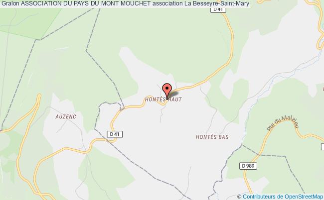 plan association Association Du Pays Du Mont Mouchet La    Besseyre-Saint-Mary