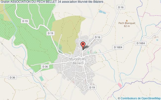 plan association Association Du Pech Bellet 34 Murviel-lès-Béziers