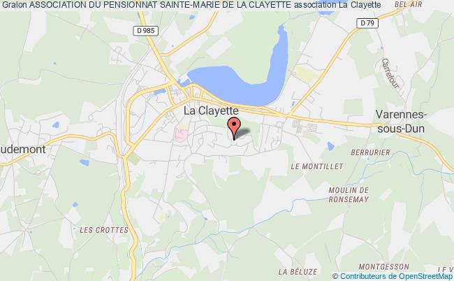 plan association Association Du Pensionnat Sainte-marie De La Clayette La    Clayette