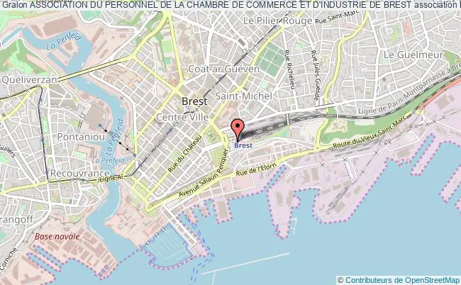 plan association Association Du Personnel De La Chambre De Commerce Et D'industrie De Brest Brest