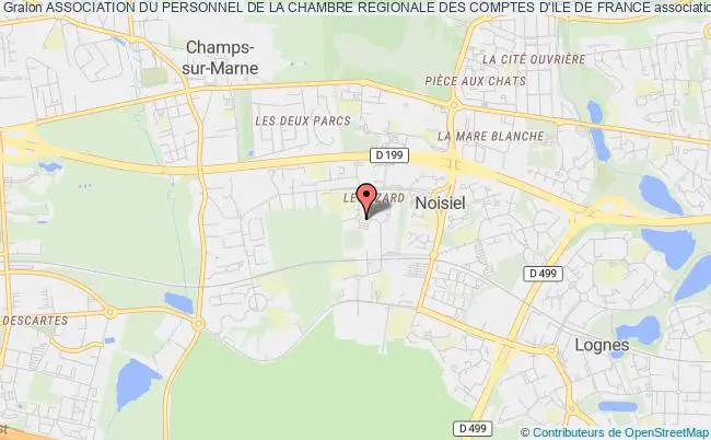 plan association Association Du Personnel De La Chambre Regionale Des Comptes D'ile De France Noisiel  Marne-la-Vallée Cédex 2