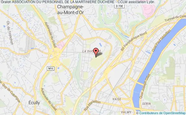 plan association Association Du Personnel De La Martiniere Duchere - Cclm Lyon 9e Arrondissement
