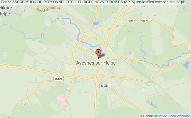 plan association Association Du Personnel Des Juridictions Avesnoises (apja) Avesnes-sur-Helpe