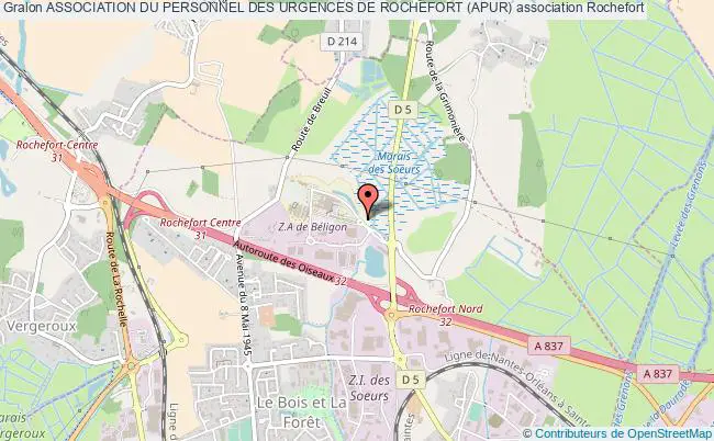 plan association Association Du Personnel Des Urgences De Rochefort (apur) Rochefort