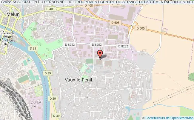 plan association Association Du Personnel Du Groupement Centre Du Service Departemental D'incendie Et De Secours De Seine-et-marne Vaux-le-Pénil