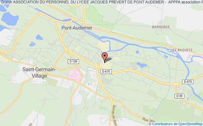 plan association Association Du Personnel Du Lycee Jacques Prevert De Pont Audemer -  Apppa Pont-Audemer