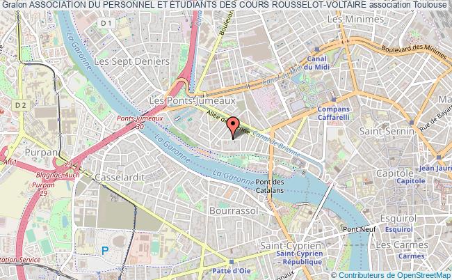 plan association Association Du Personnel Et Étudiants Des Cours Rousselot-voltaire Toulouse