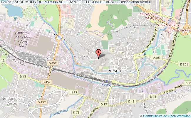 plan association Association Du Personnel France Telecom De Vesoul Vesoul