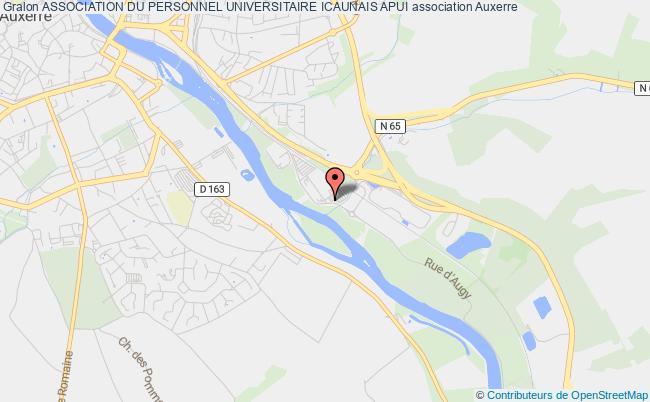 plan association Association Du Personnel Universitaire Icaunais Apui Auxerre
