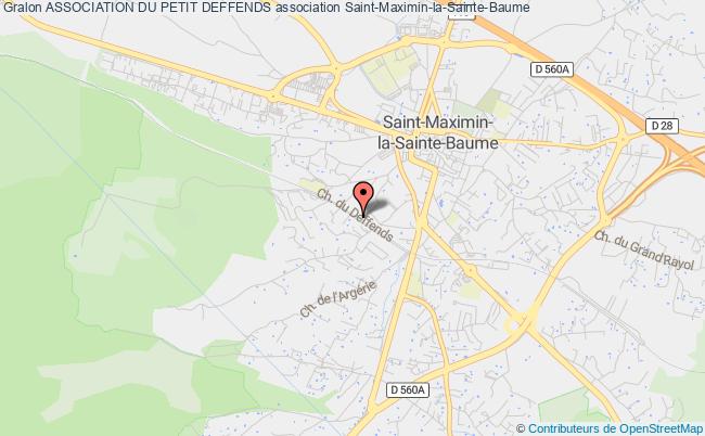 plan association Association Du Petit Deffends Saint-Maximin-la-Sainte-Baume