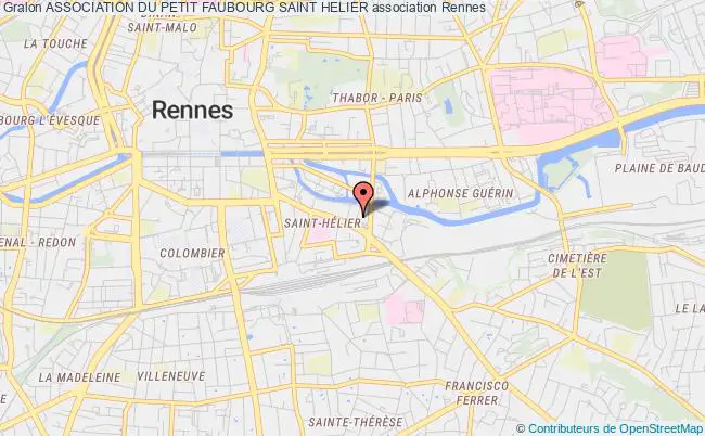 plan association Association Du Petit Faubourg Saint Helier Rennes