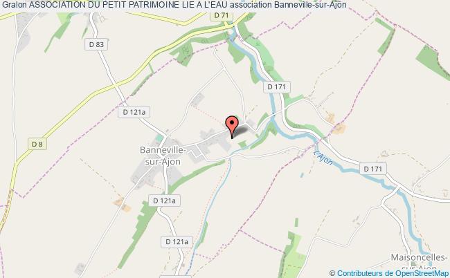 plan association Association Du Petit Patrimoine Lie A L'eau Malherbe-sur-Ajon