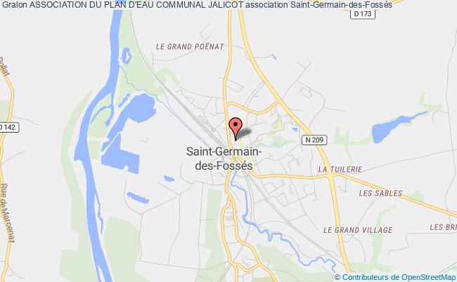 plan association Association Du Plan D'eau Communal Jalicot Saint-Germain-des-Fossés