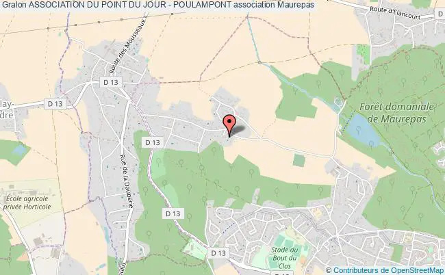 plan association Association Du Point Du Jour - Poulampont Maurepas