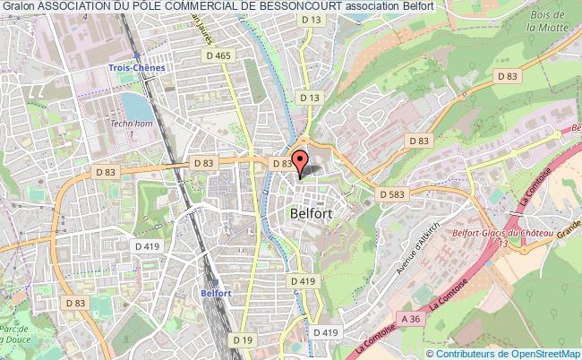 plan association Association Du PÔle Commercial De Bessoncourt Belfort-Cedex
