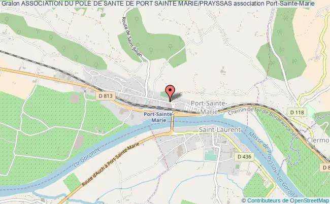 plan association Association Du Pole De Sante De Port Sainte Marie/prayssas Port-Sainte-Marie