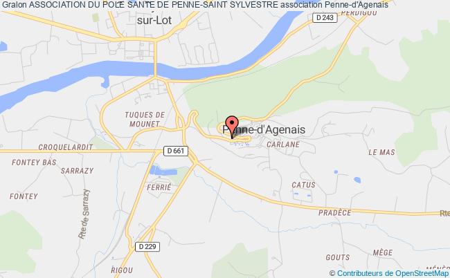 plan association Association Du Pole Sante De Penne-saint Sylvestre Penne-d'Agenais