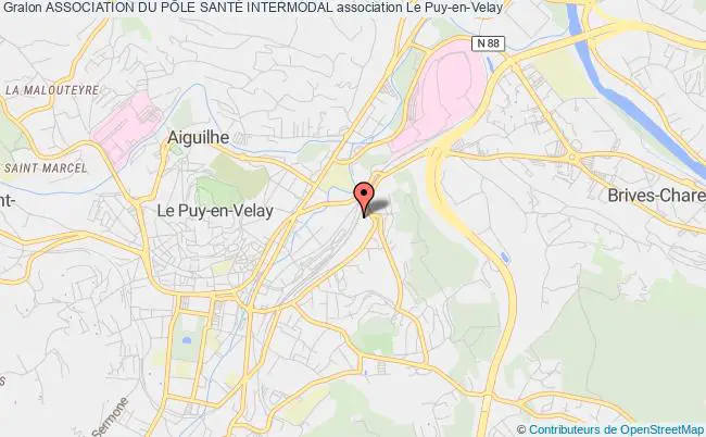 plan association Association Du PÔle SantÉ Intermodal Le    Puy-en-Velay